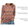 image:imageWIHOLL Womens 34 Length Sleeve Tops Crewneck Ruched Summer Shirts 2026 Business Casual Outfits Blouses Spring Clothes08  Boho