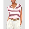 image:imageWIHOLL Womens Cap Sleeve Tops Summer V Neck Tank Basic Tee Shirts Fashion Casual Loose Fit