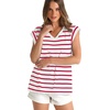 image:imageWIHOLL Womens Cap Sleeve Tops Summer V Neck Tank Basic Tee Shirts Fashion Casual Loose Fit