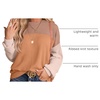 image:imageWIHOLL Womens Fall Fashion 2025 Long Sleeve Shirts Color Block Knitted Ribbed Tunic Tops Casual Loose Fit TrendyBaby Khaki