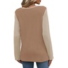 image:imageWIHOLL Womens Lace Long Sleeve Shirts Fall Tops Fashion Dressy Casual Lightweight Sweaters Mesh Clothes Trendy Waffle KnitLkhaki Beige