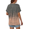 image:imageWIHOLL Womens Oversized V Neck Tshirts Plus Size Summer Tops 2026 Short Rolled Sleeve Shirts Dressy Casual Blouses S4XLPrint 01