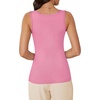 image:imageWIHOLL Womens Ribbed Tank Tops 2025 Summer Scoop Neck Slim Fitted Tops Casual Basic Knit Sleeveless ShirtsEhot Pink
