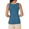 image:imageWIHOLL Womens Ribbed Tank Tops 2025 Summer Scoop Neck Slim Fitted Tops Casual Basic Knit Sleeveless ShirtsSmoky Blue