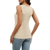image:imageWIHOLL Womens Ribbed Tank Tops 2025 Summer V Neck Slim Fitted Tops Casual Basic Knit Sleeveless Shirts