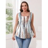 image:imageWIHOLL Womens Square Neck Tank Top0dye Tie