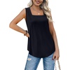 image:imageWIHOLL Womens Square Neck Tank Top1black