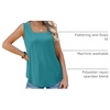 image:imageWIHOLL Womens Square Neck Tank Top2cadetblue