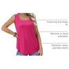 image:imageWIHOLL Womens Square Neck Tank Top2hot Pink