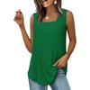 image:imageWIHOLL Womens Square Neck Tank Top3green