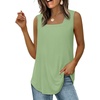 image:imageWIHOLL Womens Square Neck Tank Top3light Green
