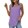 image:imageWIHOLL Womens Square Neck Tank Top3light Purple