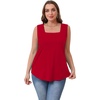 image:imageWIHOLL Womens Square Neck Tank Top3red