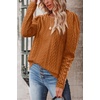 image:imageWIHOLL Womens Sweaters Trendy Round Neck Long Sleeve Tops Loose Fit