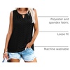 image:imageWIHOLL Womens Tank Tops Loose Fit Casual Sleeveless Tops Keyhole Neck Trendy Summer Tops Flowy Clothes Outfits 2026Black