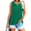 image:imageWIHOLL Womens Tank Tops Loose Fit Casual Sleeveless Tops Keyhole Neck Trendy Summer Tops Flowy Clothes Outfits 2026Dark Green