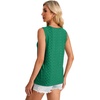 image:imageWIHOLL Womens Tank Tops Loose Fit Casual Sleeveless Tops Keyhole Neck Trendy Summer Tops Flowy Clothes Outfits 2026Dark Green