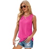 image:imageWIHOLL Womens Tank Tops Loose Fit Casual Sleeveless Tops Keyhole Neck Trendy Summer Tops Flowy Clothes Outfits 2026Hot Pink