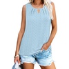 image:imageWIHOLL Womens Tank Tops Loose Fit Casual Sleeveless Tops Keyhole Neck Trendy Summer Tops Flowy Clothes Outfits 2026Light Blue