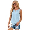 image:imageWIHOLL Womens Tank Tops Loose Fit Casual Sleeveless Tops Keyhole Neck Trendy Summer Tops Flowy Clothes Outfits 2026Light Blue