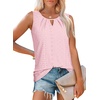 image:imageWIHOLL Womens Tank Tops Loose Fit Casual Sleeveless Tops Keyhole Neck Trendy Summer Tops Flowy Clothes Outfits 2026Light Pink