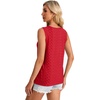 image:imageWIHOLL Womens Tank Tops Loose Fit Casual Sleeveless Tops Keyhole Neck Trendy Summer Tops Flowy Clothes Outfits 2026Red