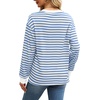 image:imageWIHOLL Womens Tunic Tops Long Sleeve Striped Shirts Crewneck Tops