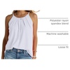 image:imageWlHOLL Womens Pleated Tank Tops Spaghetti Strap Camisole Halter Tops Curved Hem Fashion 2026Cwhite