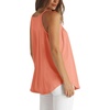 image:imageWlHOLL Womens Pleated Tank Tops Spaghetti Strap Camisole Halter Tops Curved Hem Fashion 2026Dcoral