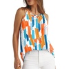 image:imageWlHOLL Womens Pleated Tank Tops Spaghetti Strap Camisole Halter Tops Curved Hem Fashion 2026Ecolorful