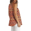 image:imageWlHOLL Womens Pleated Tank Tops Spaghetti Strap Camisole Halter Tops Curved Hem Fashion 2026Fprint Boho