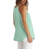 image:imageWlHOLL Womens Pleated Tank Tops Spaghetti Strap Camisole Halter Tops Curved Hem Fashion 2026Hlake Green