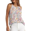 image:imageWlHOLL Womens Pleated Tank Tops Spaghetti Strap Camisole Halter Tops Curved Hem Fashion 2026Jpink Floral