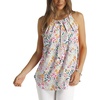 image:imageWlHOLL Womens Pleated Tank Tops Spaghetti Strap Camisole Halter Tops Curved Hem Fashion 2026Jpink Floral