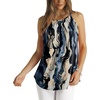 image:imageWlHOLL Womens Pleated Tank Tops Spaghetti Strap Camisole Halter Tops Curved Hem Fashion 2026Jtie Dye