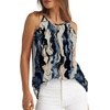 image:imageWlHOLL Womens Pleated Tank Tops Spaghetti Strap Camisole Halter Tops Curved Hem Fashion 2026Jtie Dye