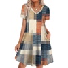 03-orange and Blue Plaid