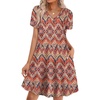 image:imageWIHOLL Boho Summer Dresses for Women Casual Loose T Shirt Dress with Pockets Beach Vacation Outfits S4XL04orange Ethnic