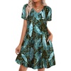 image:imageWIHOLL Boho Summer Dresses for Women Casual Loose T Shirt Dress with Pockets Beach Vacation Outfits S4XL05black Blue Sparkle