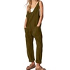 image:imageWIHOLL Jumpsuits For Women Fashion Jean Overalls 90S With Pocket Moss Stone Xs