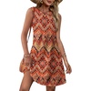 image:imageWIHOLL Summer Dresses for Women 2026 Loose Crew Neck Sleeveless Sundresses Casual Swimsuit Coverup with PocketsFloral 04