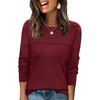 image:imageWIHOLL Sweaters for Women Crewneck Crochet Tops Long Sleeve 2026 Fall Winter Outfits Fashion ClothingWinered
