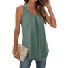 image:imageWIHOLL Tanks for Women Sexy Casual V Neck Soft 2024 Plus Size Cami Green 2XL