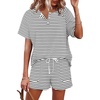 Short Sleeve -Striped Black