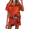 Short Sleeve -Tie Dye Red