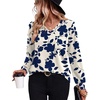 Apricot Blue Floral