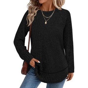 image:imageWIHOLL Long Sleeve Shirts for Women Fall Sweaters Lightweight Trendy Tops1black