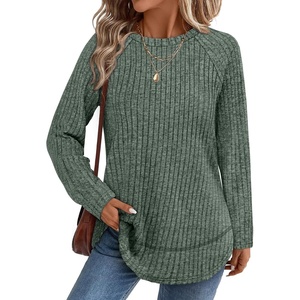image:imageWIHOLL Long Sleeve Shirts for Women Fall Sweaters Lightweight Trendy Tops1green