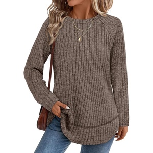 image:imageWIHOLL Long Sleeve Shirts for Women Fall Sweaters Lightweight Trendy Tops2coffee