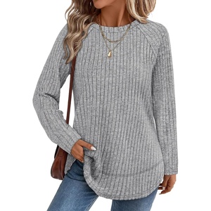 image:imageWIHOLL Long Sleeve Shirts for Women Fall Sweaters Lightweight Trendy Tops2grey